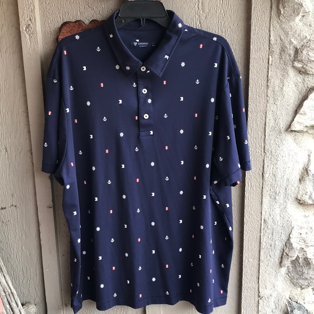 Cremieux Collection Men’s Nautical Print 3-Button Polo